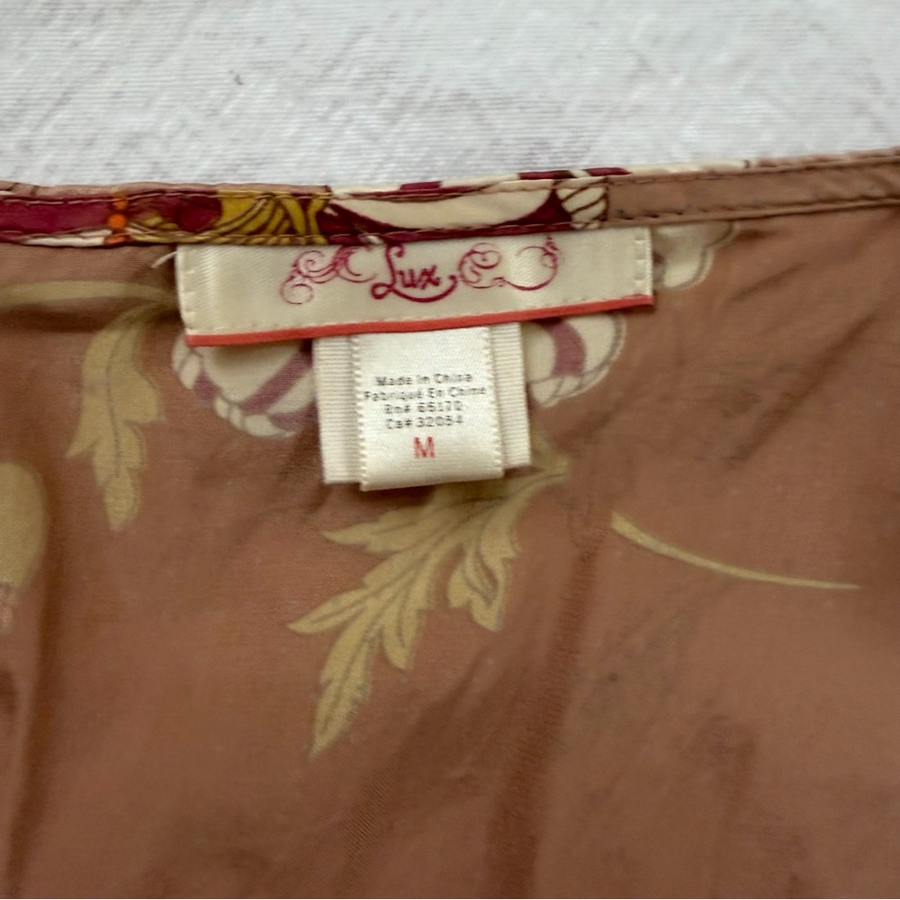 vtg deep v plunge neckline dolman sleeve cinched waist top bat wing 100% silk - Picture 8 of 8